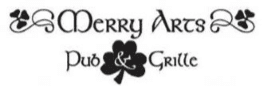A black and white logo of the derry area pub & grill.